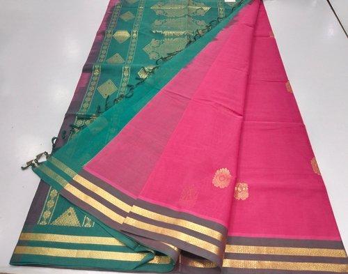 MANAMEDU COTTON SAREES WITH BLOUSE